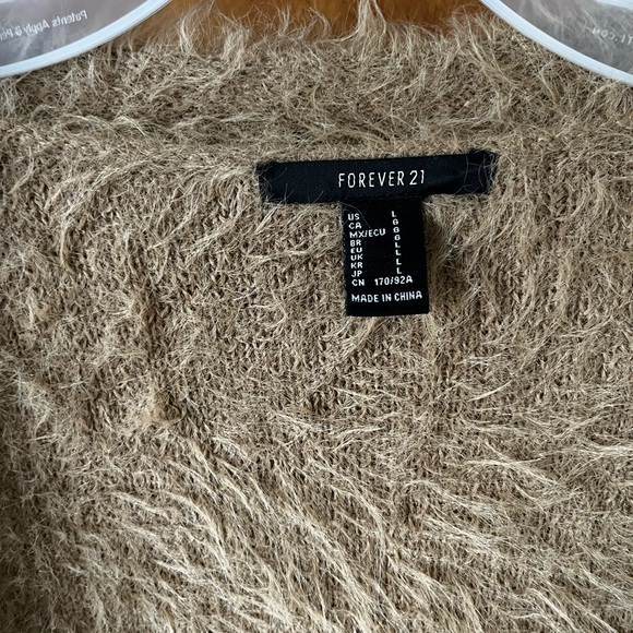 Light brown furry cardigan - Picture 5 of 8